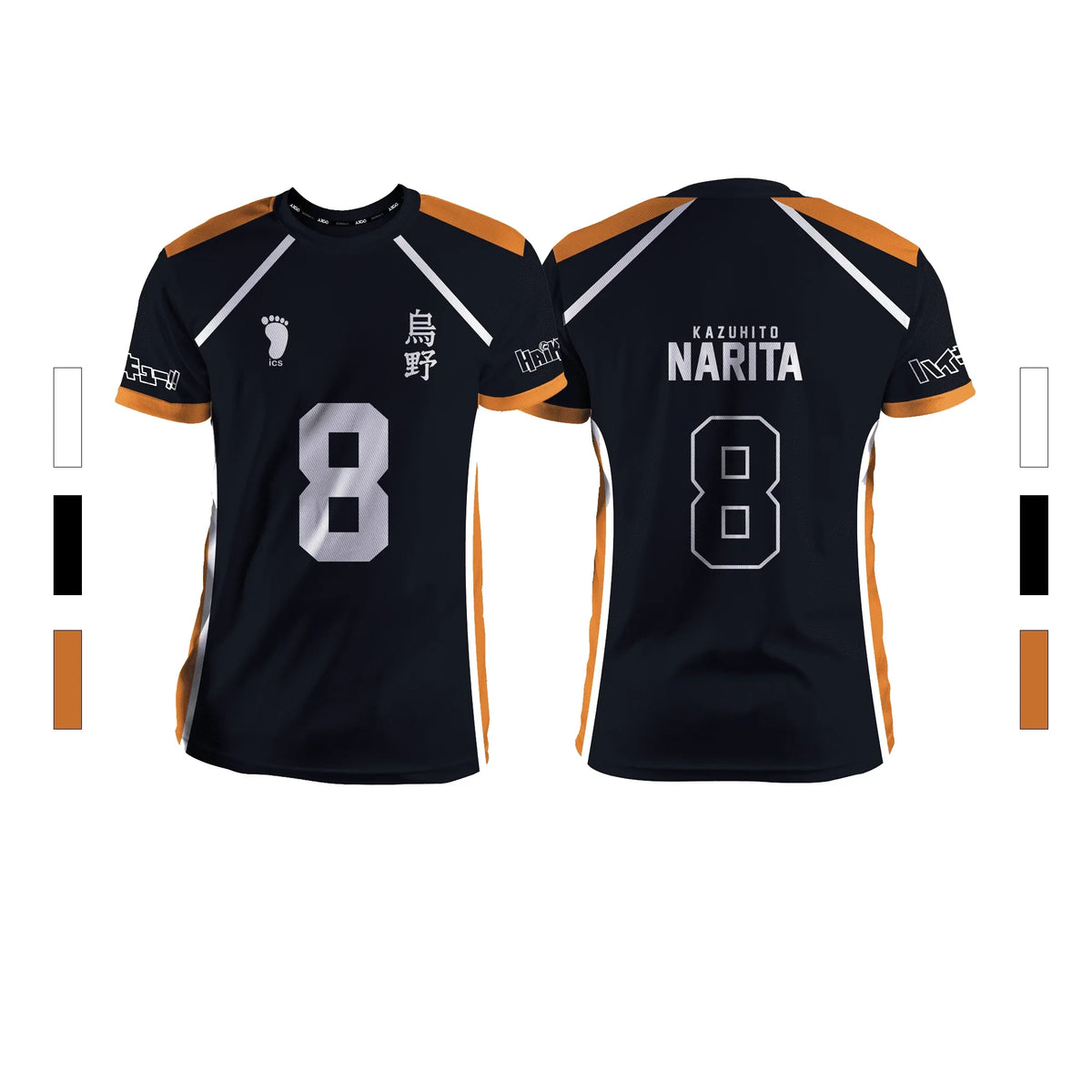 Anime Number Volleyball Short Sleeve T-shirt For Sports Outfits