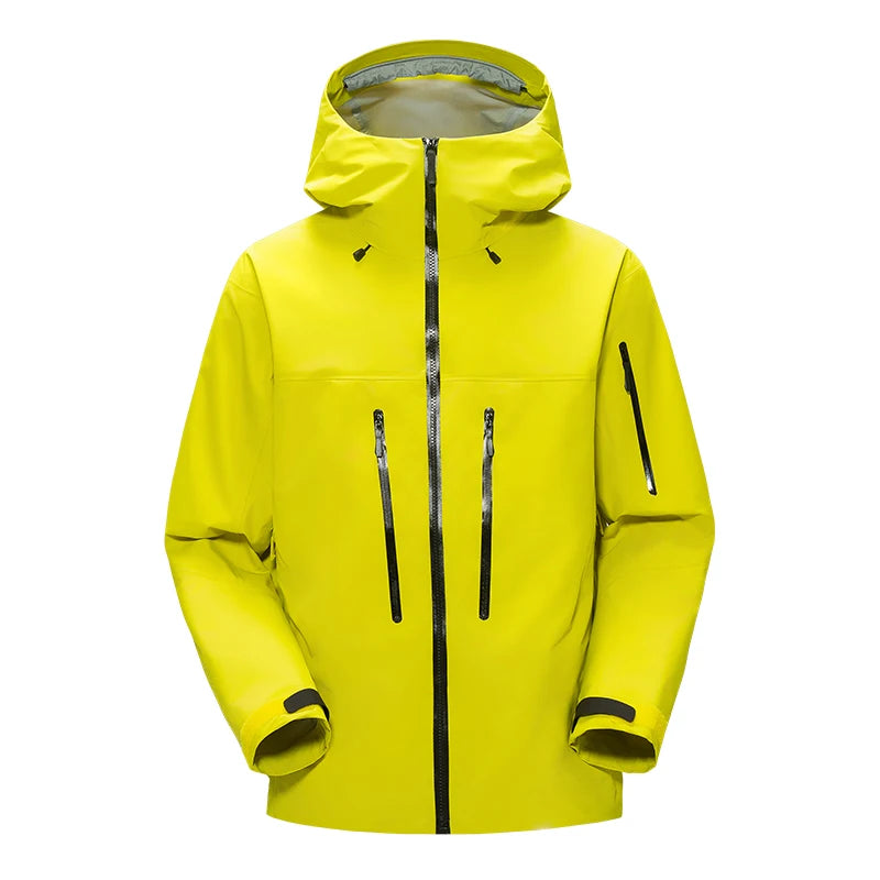 Men's Colour Block Hooded Zip Front Jacket