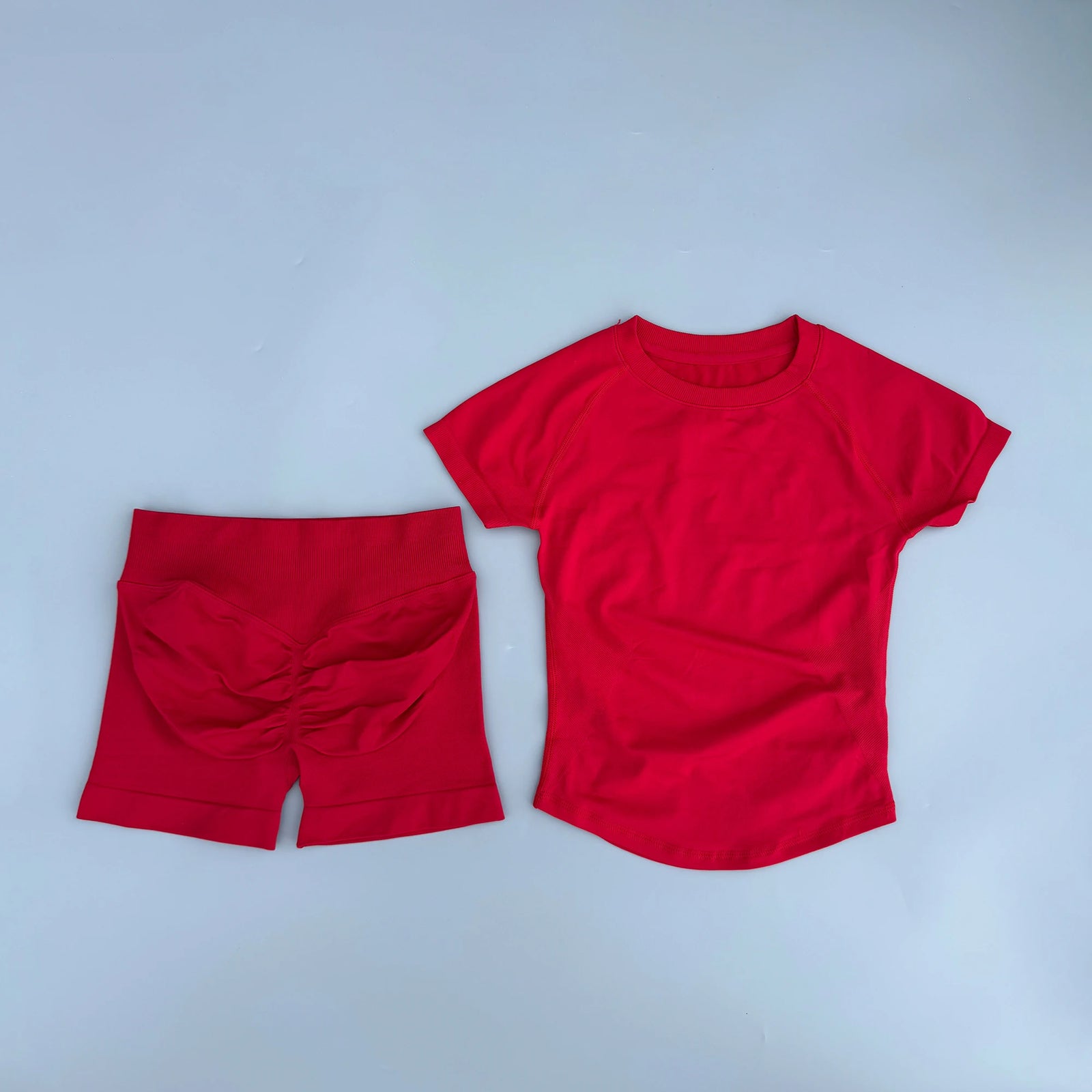 Women's Top And Shorts Yoga Set For Workout Outfits