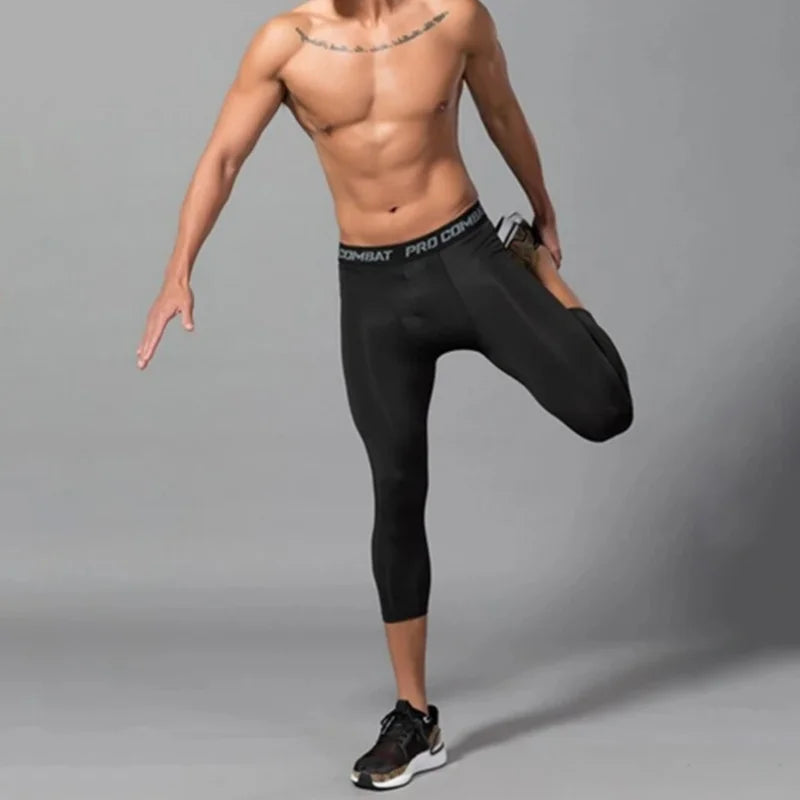 Men's Fitted Training Leggings and Shorts Options