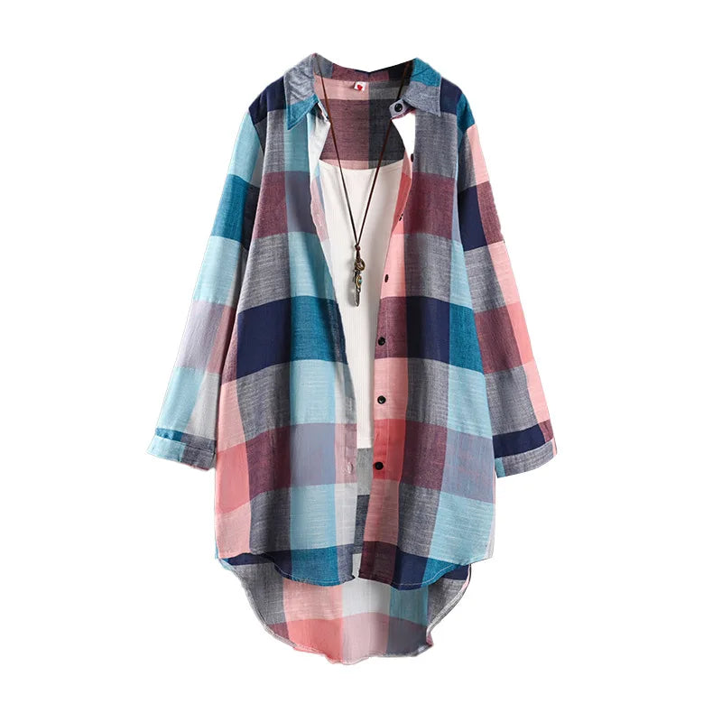 Women's Checked Long Sleeve Shirt