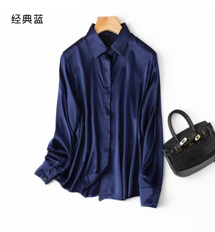 Women's Collared Long Sleeve Shirt