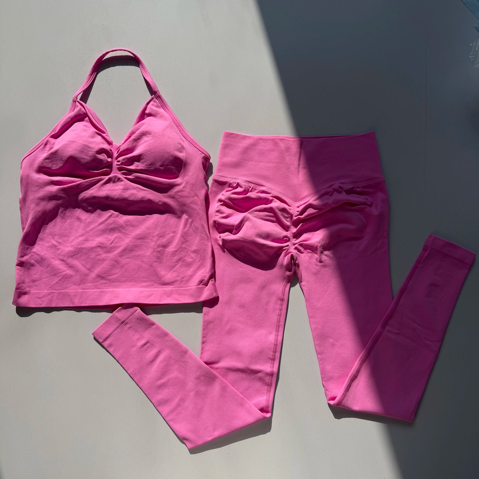 Women's Cross Back Bra And Leggings Yoga Set