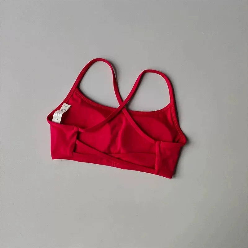 Women's Multi Strap Cross Back Sports Bra For Workout Outfits
