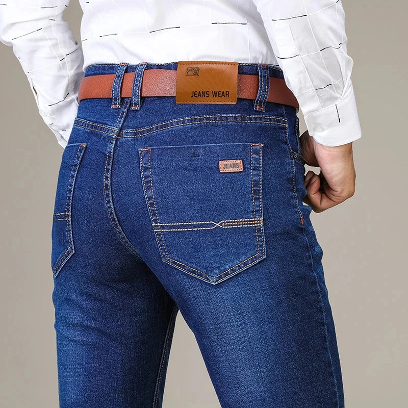 Men's Straight Leg Denim Jeans for Casual Everyday Wear