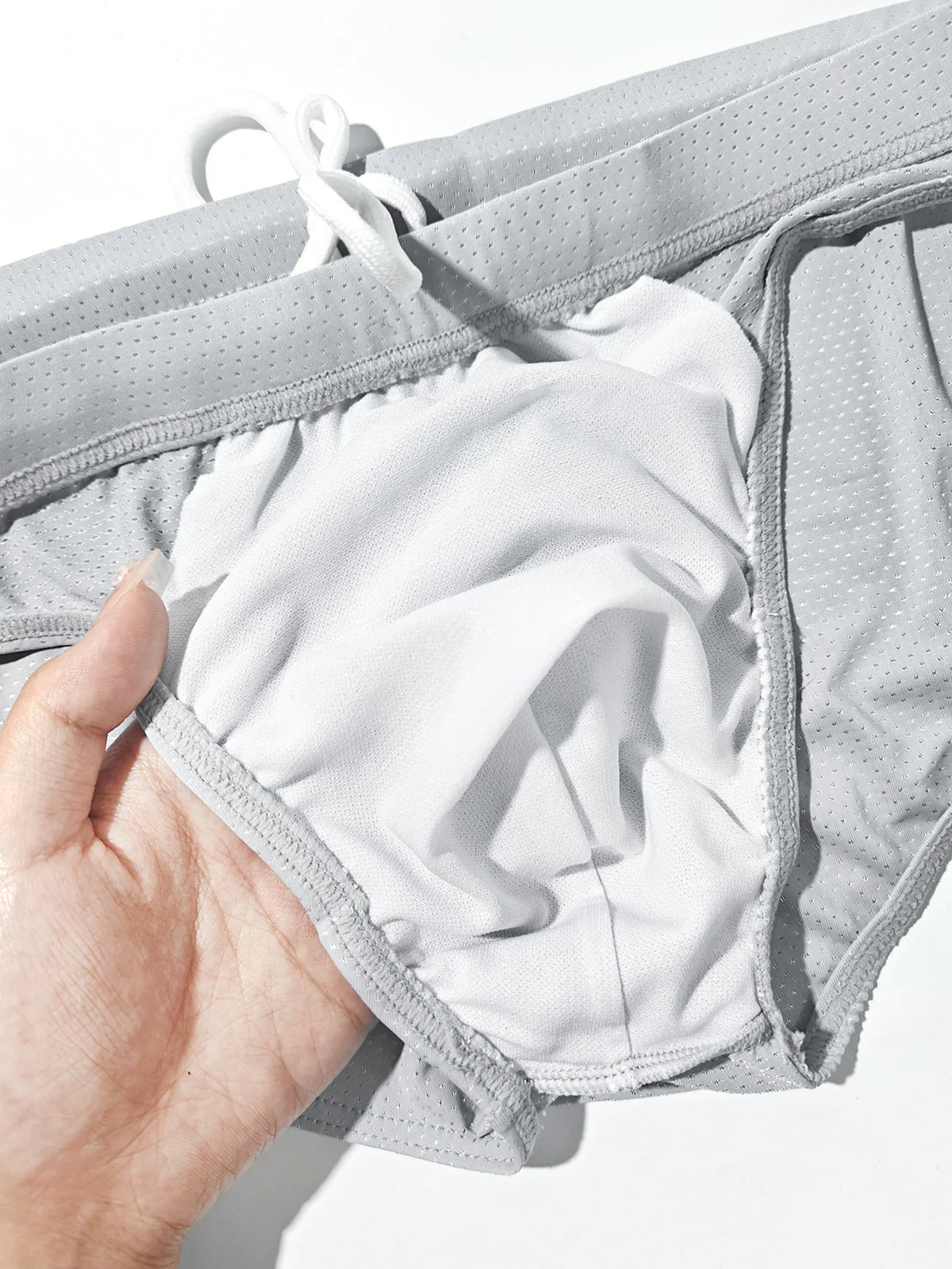 Men's Swimsuit Bottoms in Low-Waist Swim Brief Style for Beach and Pool Wear
