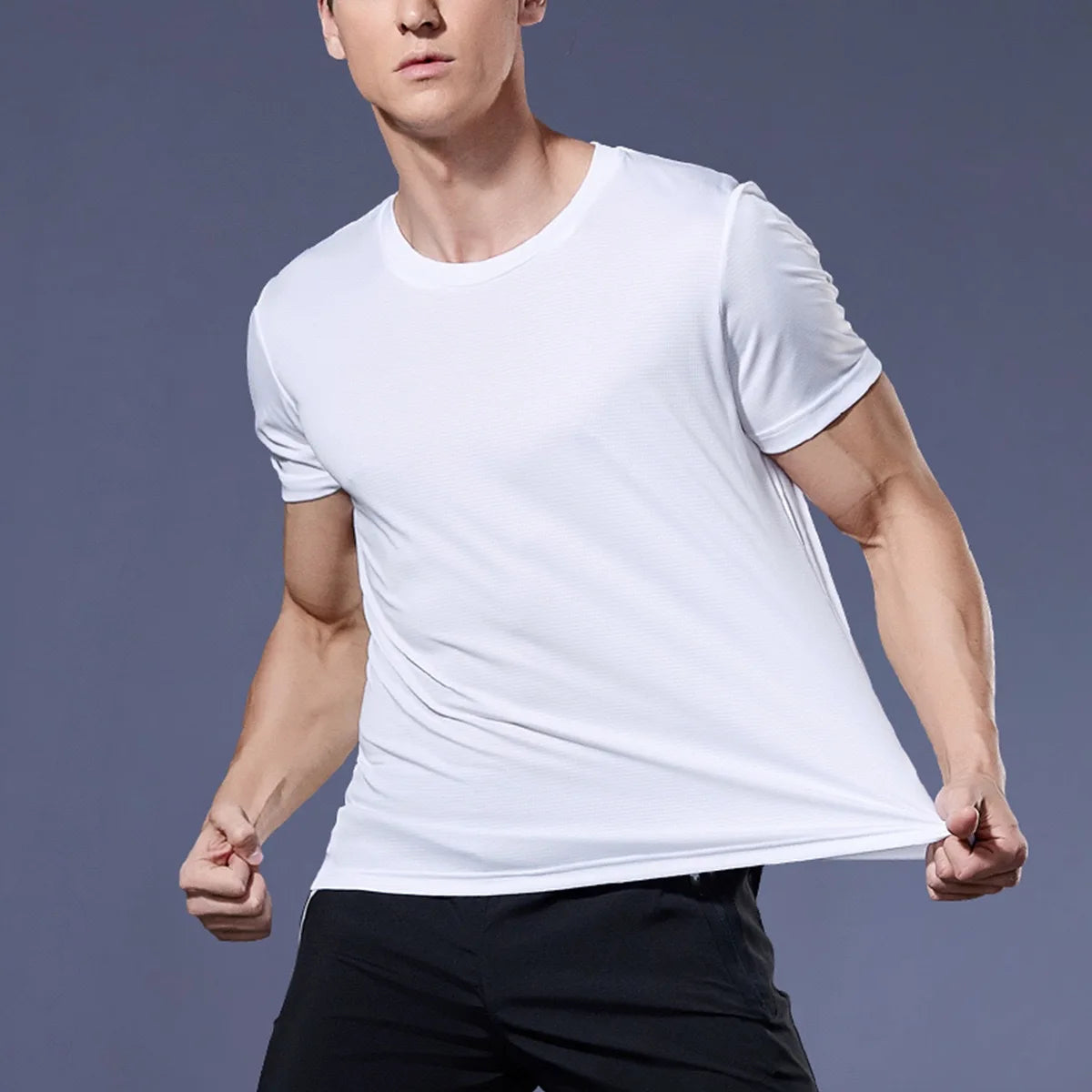 Men's Loose Short Sleeve Gym T-Shirt