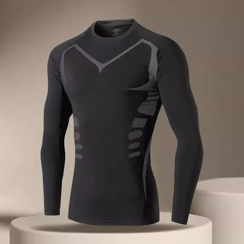 Men's Long Sleeve Fitted Training T-Shirt
