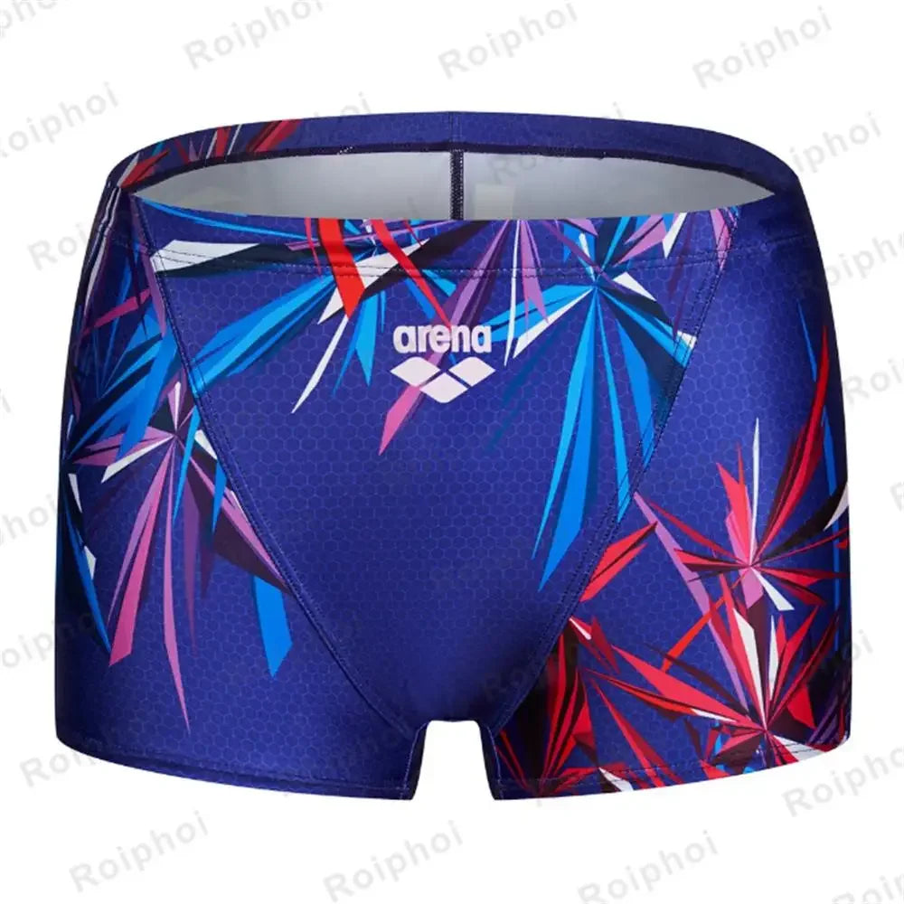 Men's Printed Swim Shorts for Pool Swimming and Summer Beach Wear