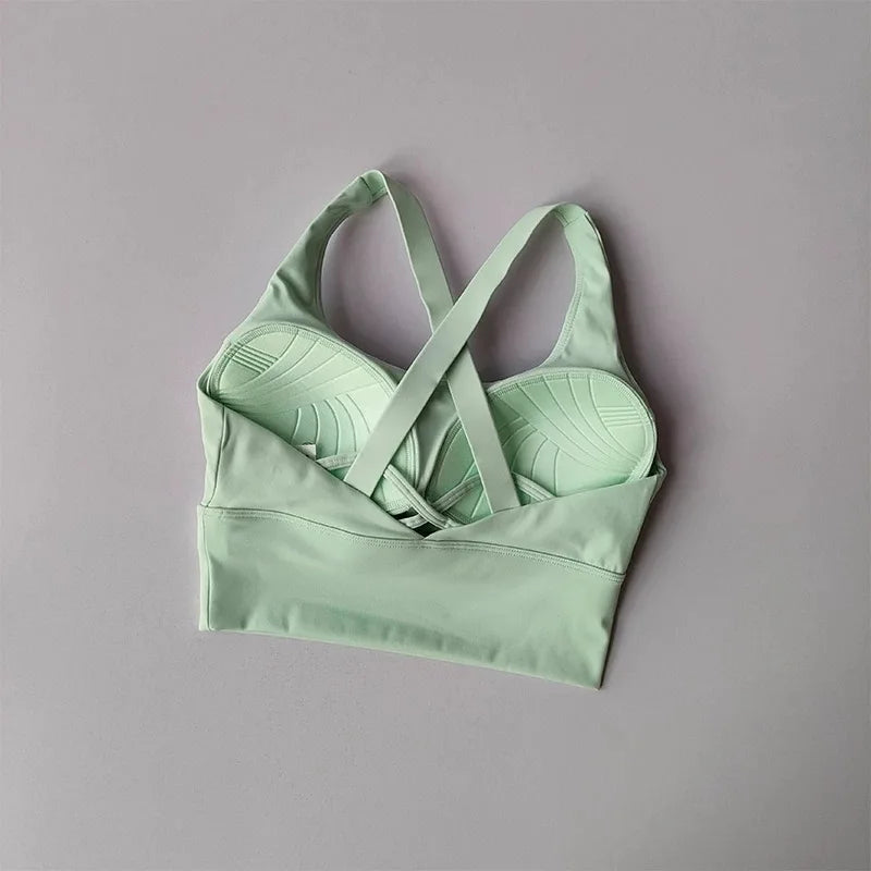 Women's Cross-Strap Sports Bra