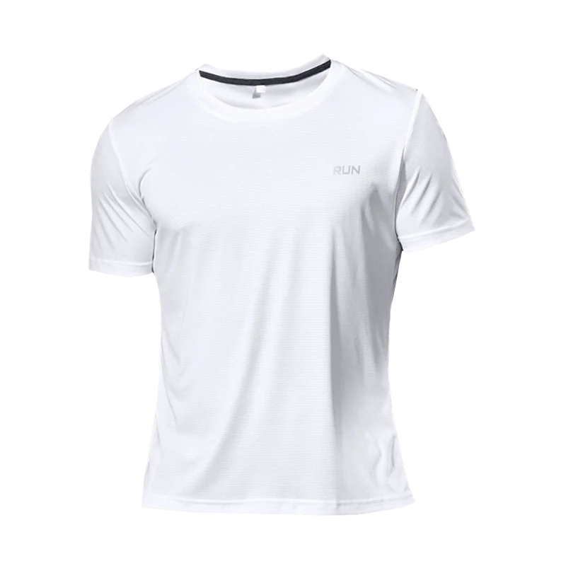 Mens Long and Short Sleeve Ice Silk Quick Dry Sports Top for Running Gym Hiking and Outdoor Training
