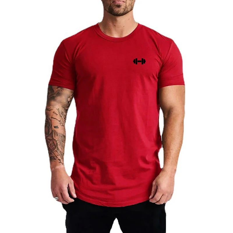 Plain Training Short Sleeve T-shirt For Sports Outfits