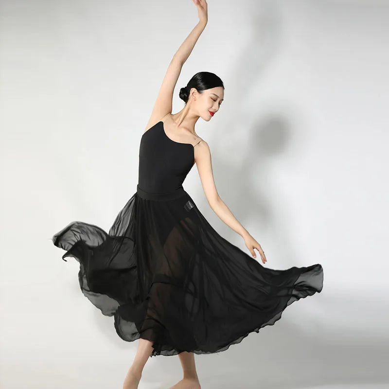 Women's Wide Strap Camisole Ballet Leotard for Dance Practice Outfits