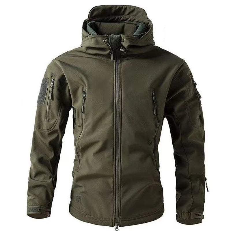 Men's Stand Collar Softshell Jacket