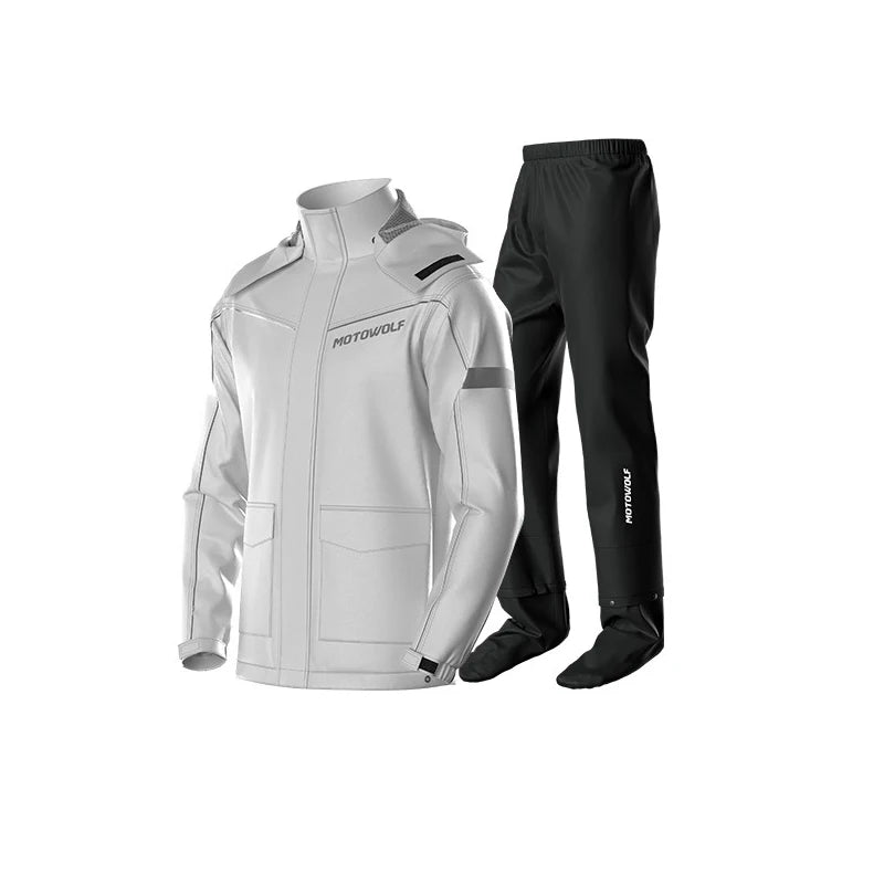 Outdoor Hooded Jacket and Trouser Clothing Set with Style Options