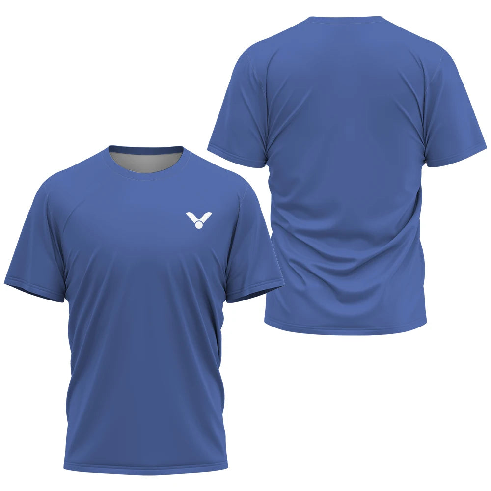 Printed Court Sports Short Sleeve T-shirt For Sports Outfits