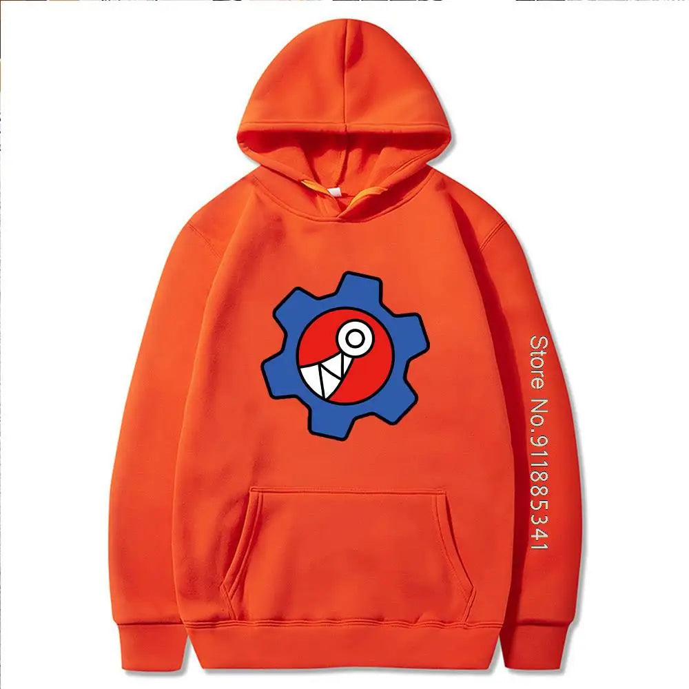 Yellow Graphic Long-Sleeve Pullover Hoodie