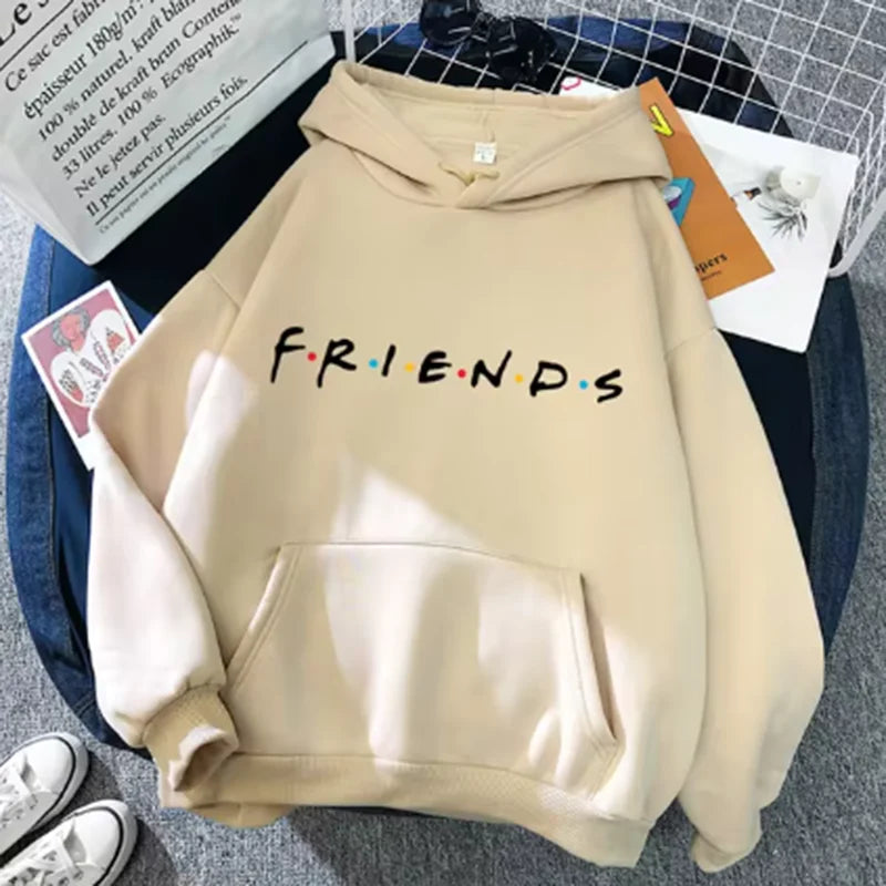 Letter Graphic Long Sleeve Pullover Casual Hoodie for Layering