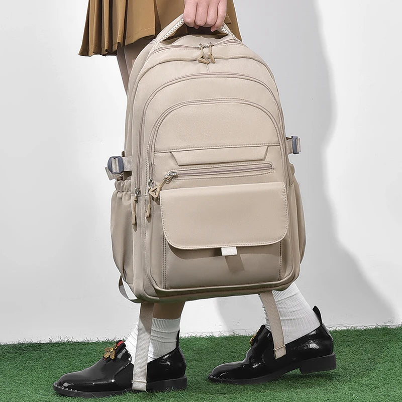 Multi-Layer Commuter Backpack with Front Pockets and Twin Shoulder Straps