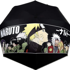 Naruto Umbrella Automatic Sunny Umbrella Akatsuki Itachi Sasuke Animation Peripheral Cartoon Creative Parasol Children's Gift
