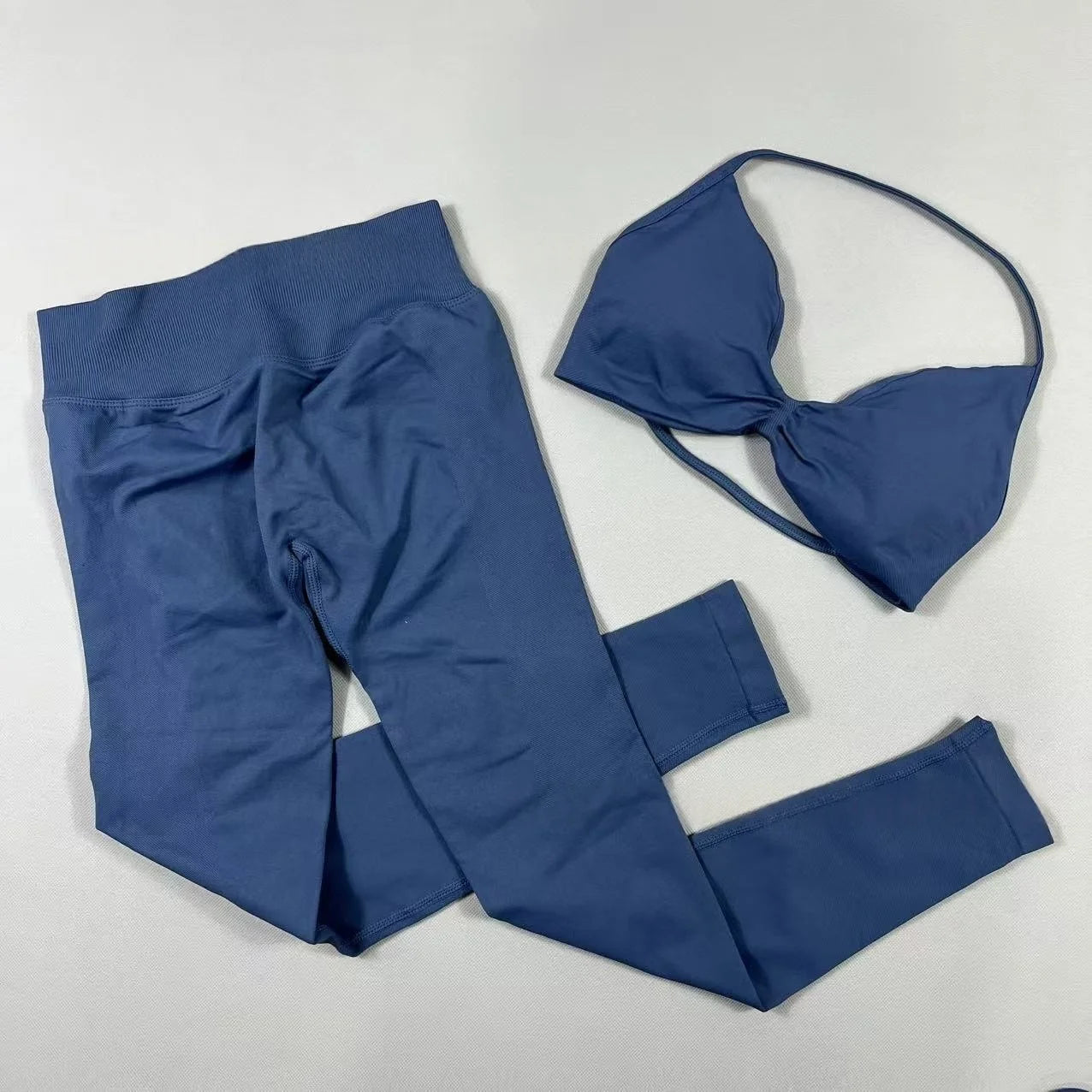 Women's Halter Bra And Leggings Yoga Set For Workout Outfits