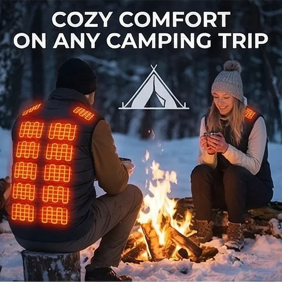 USB Heated Vest with Separate Zone Controls