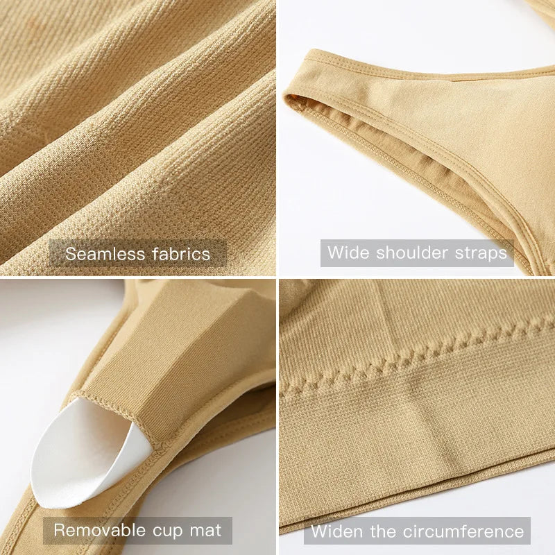 Women's Wide Strap Scoop Neck Sports Bra