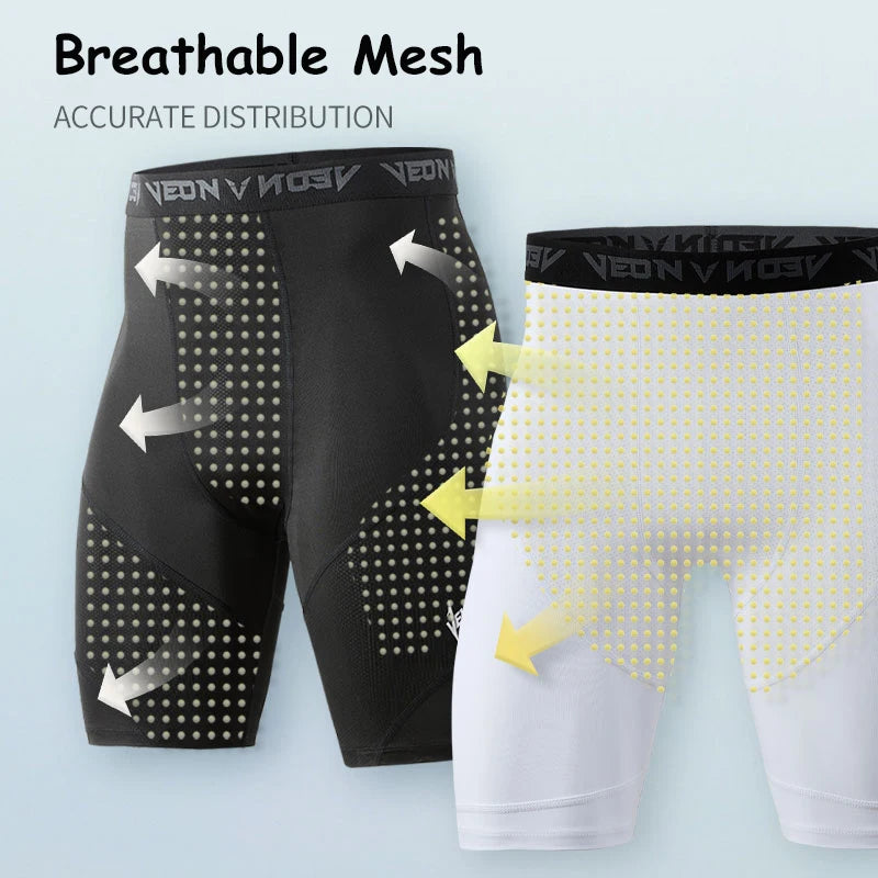 Men's Fitted Training Shorts for Gym and Running