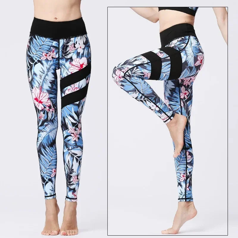 Women's Printed High-Waist Workout Leggings