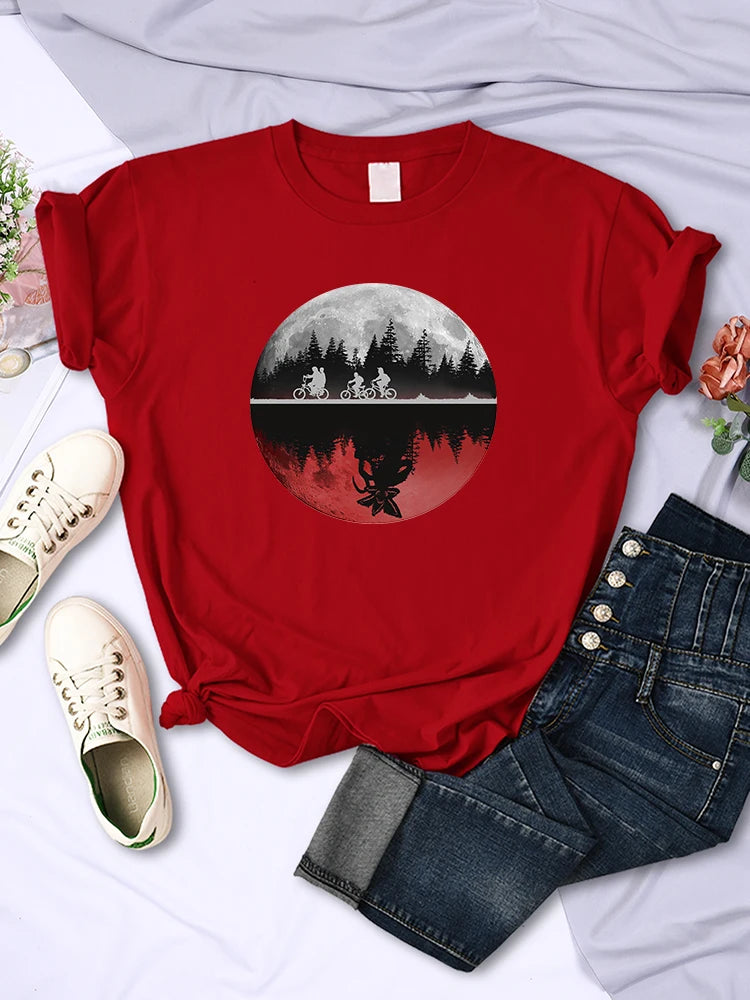 Graphic Crew Neck Short Sleeve Casual Pullover T Shirt