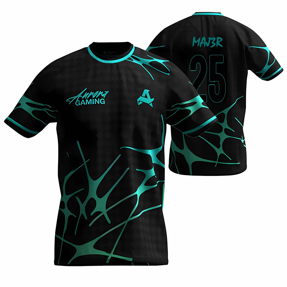 Esports Graphic Short Sleeve Crew Neck Sports T Shirt