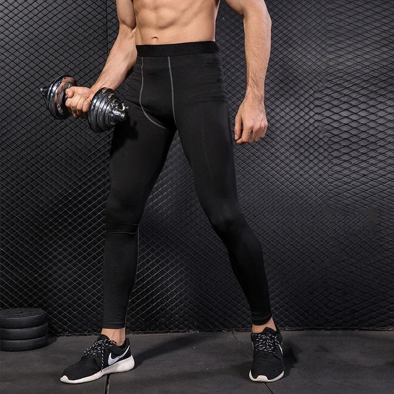 Men's Fitted Training Leggings for Gym and Running