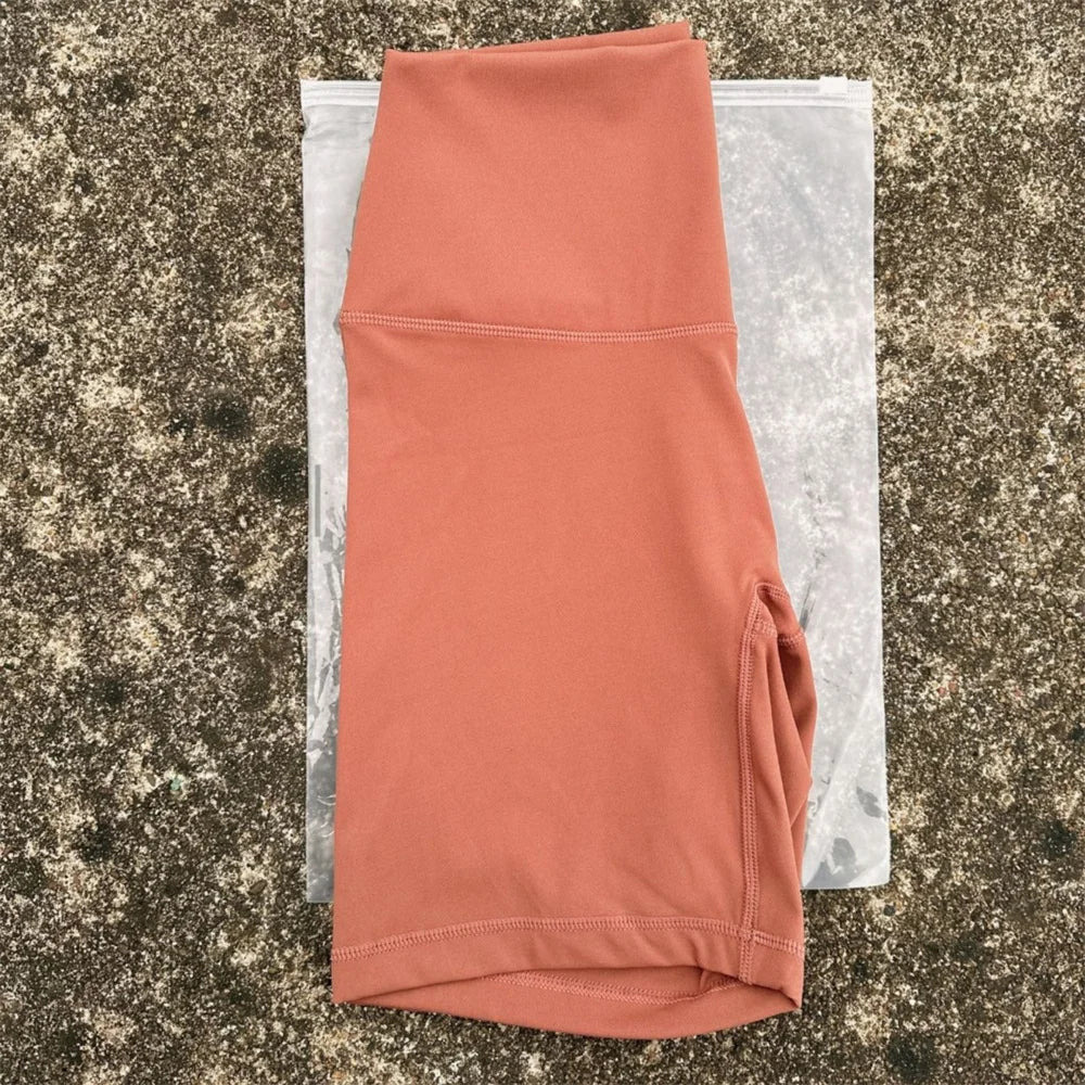 Women's High Waist Nylon Blend Shorts for Yoga and Training