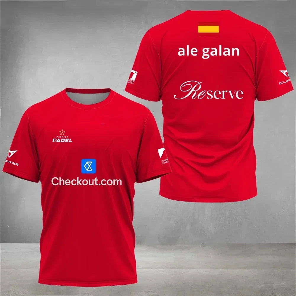 Padel Graphic Short Sleeve T-shirt For Sports Outfits
