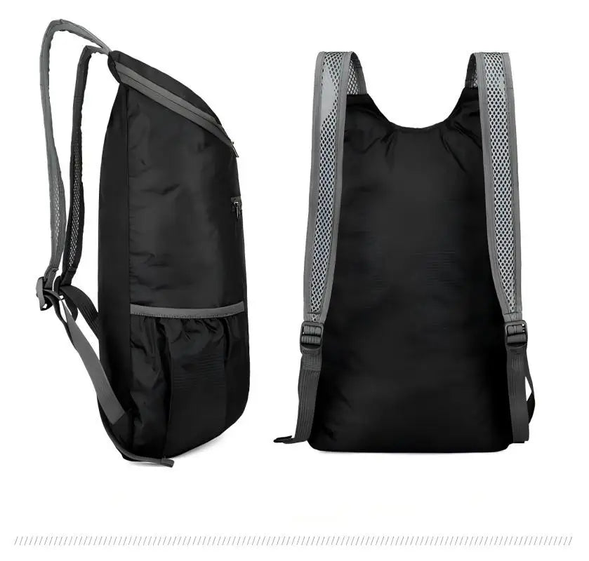 Foldable Daypack with Zippered Front Pocket and Shoulder Straps