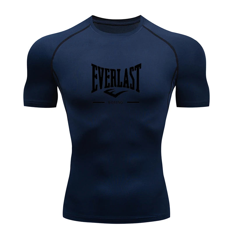Fitted Crew Neck Short Sleeve Compression T Shirt