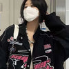 Y2K Sweatshirts Women Hoodies Vintage Oversized Jackets Print Harajuku Windbreaker Female Korean Streetwear Sudaderas Mujer