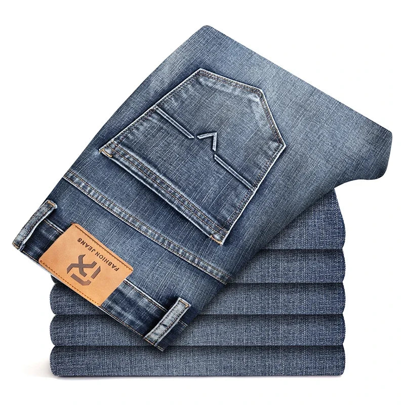 Men's Straight Leg Denim Jeans for Casual Everyday Wear