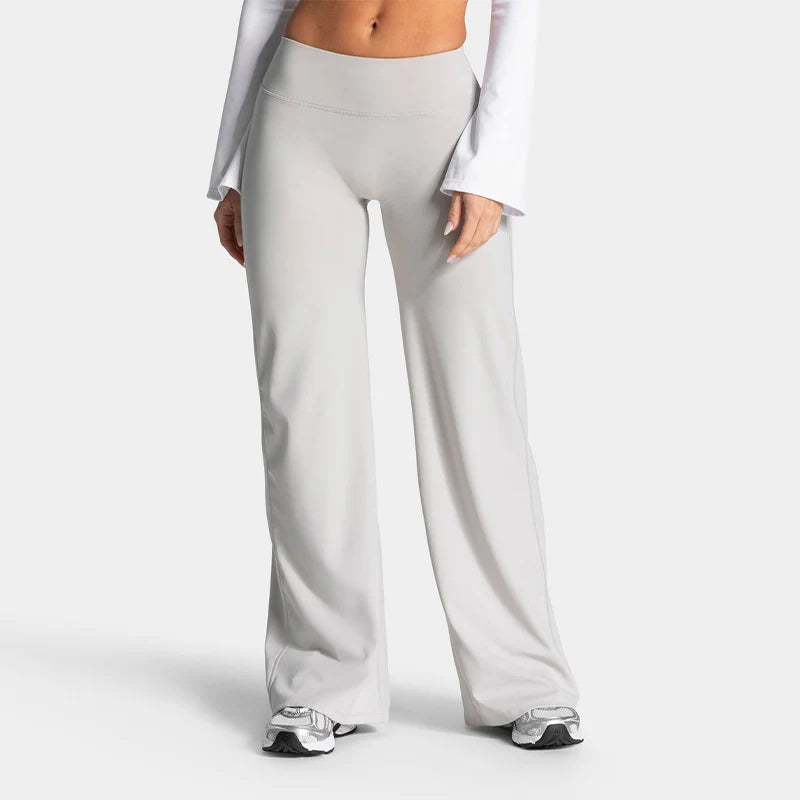 Women's Wide Leg Scrunch Yoga Pants For Workout Outfits
