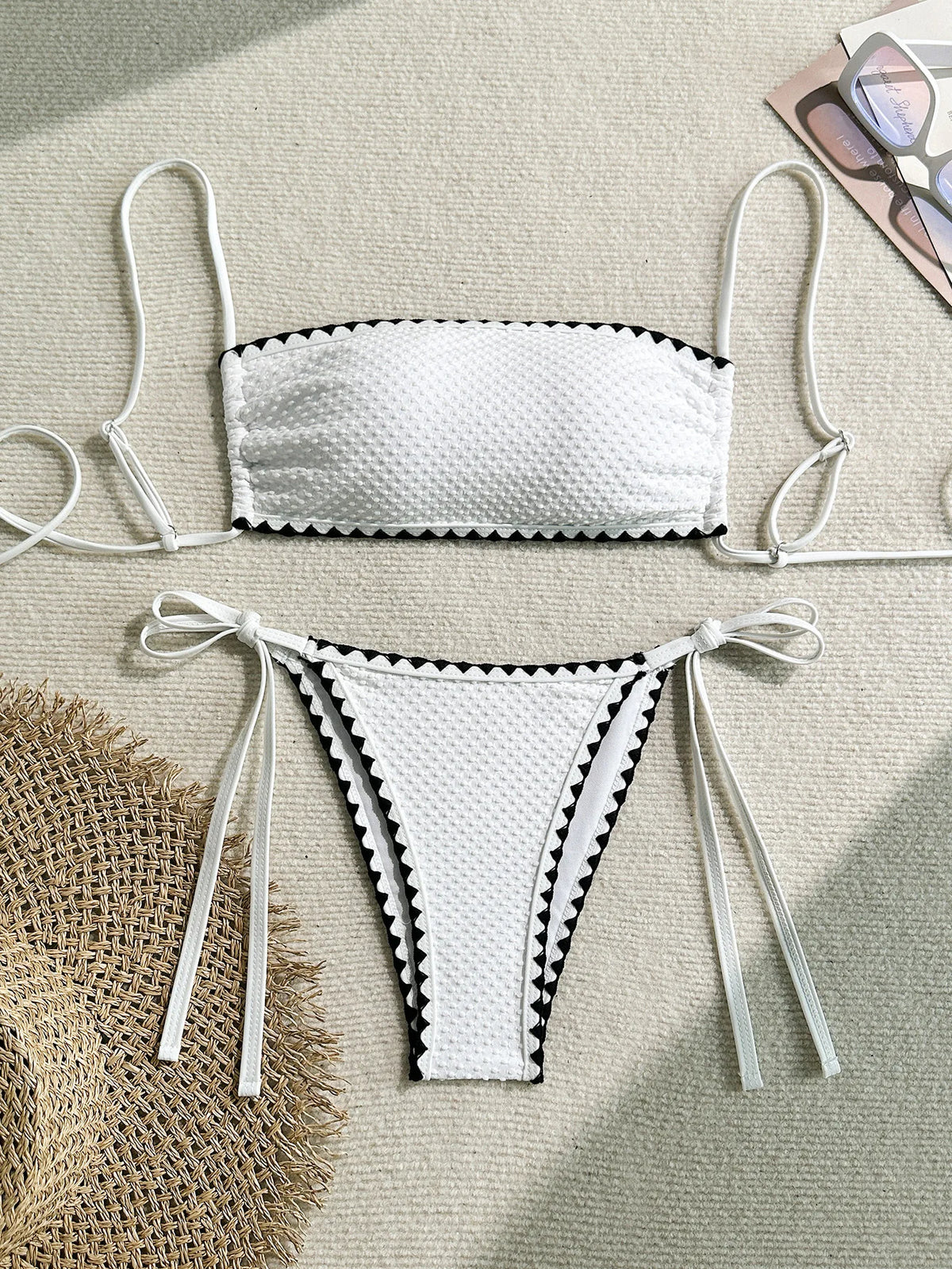 White Bandeau Bikini