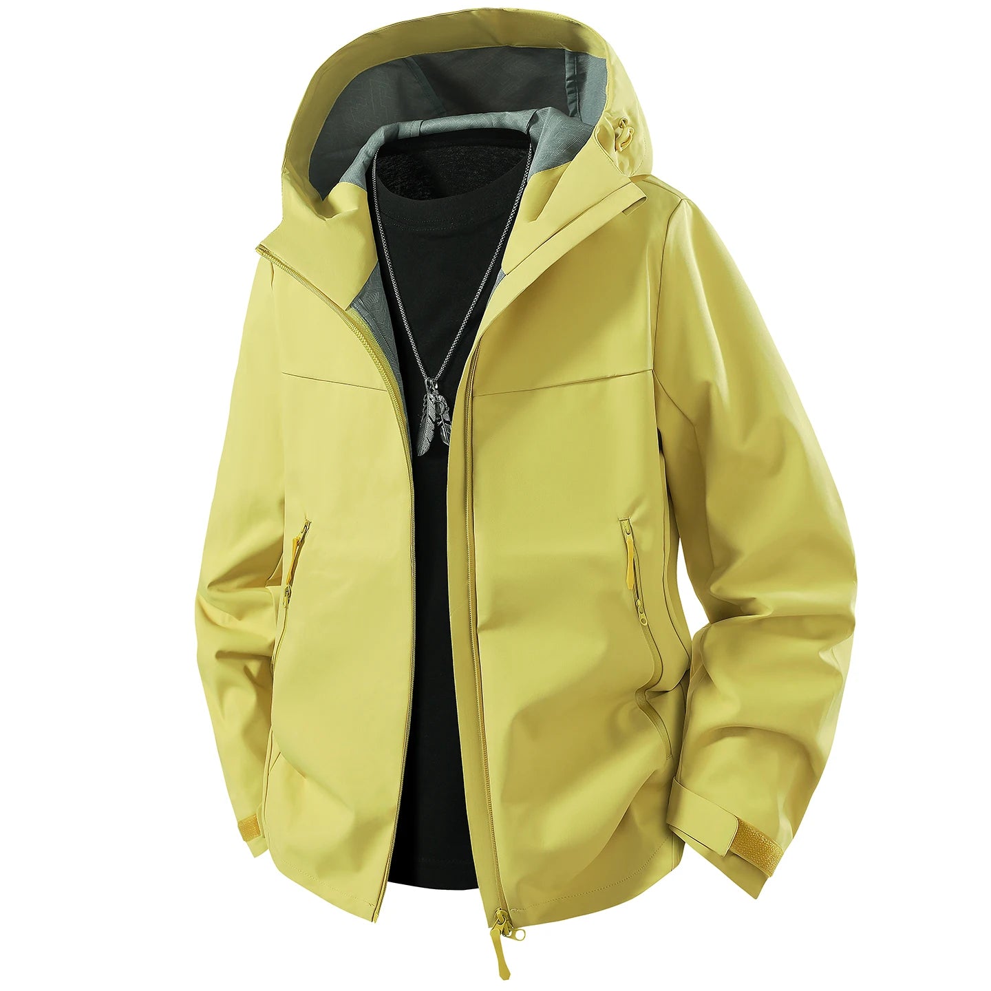 Unisex Waterproof Oil-Resistant Hiking Jacket for Outdoor Use