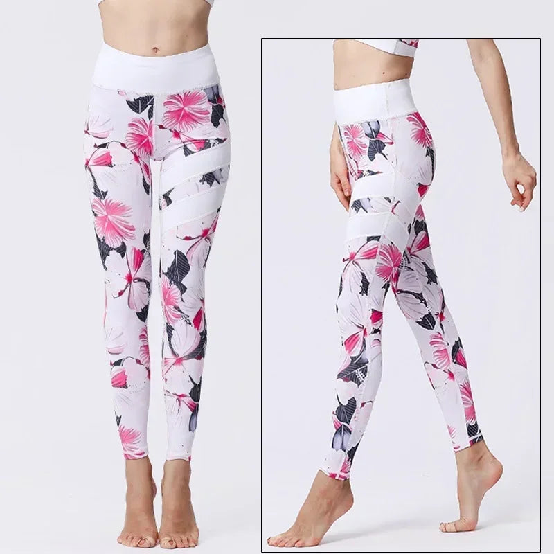 Women's Printed High-Waist Workout Leggings