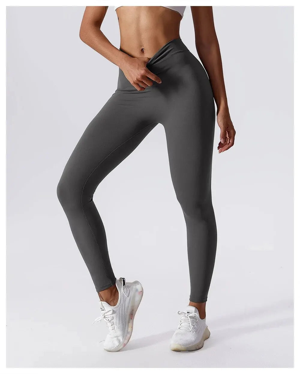 Women's Scrunch V Back Full Length Leggings For Workout Outfits