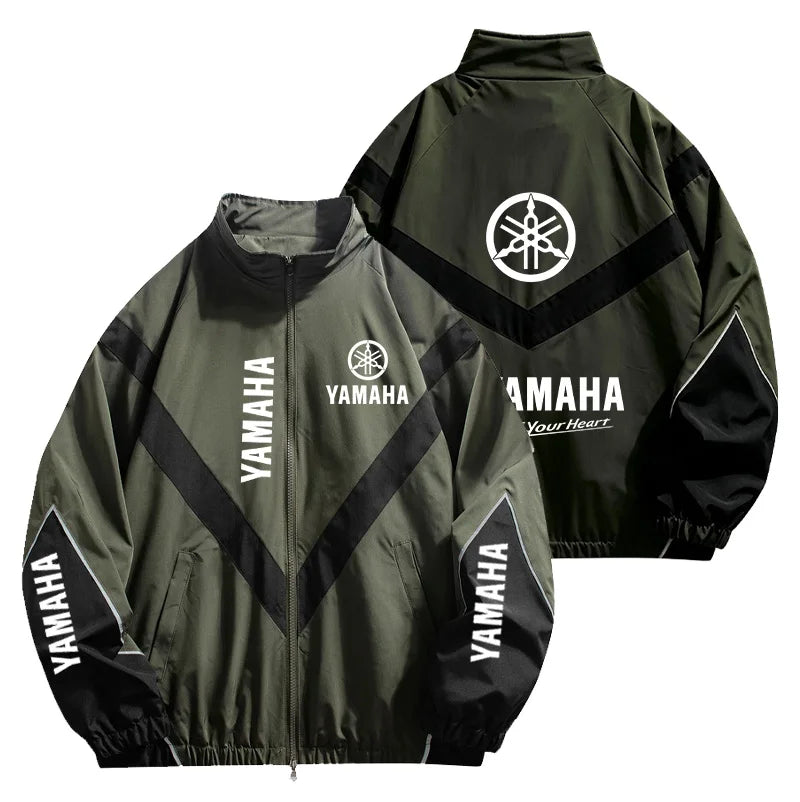 Color Block Long Sleeve Casual Streetwear Racing Style Jacket