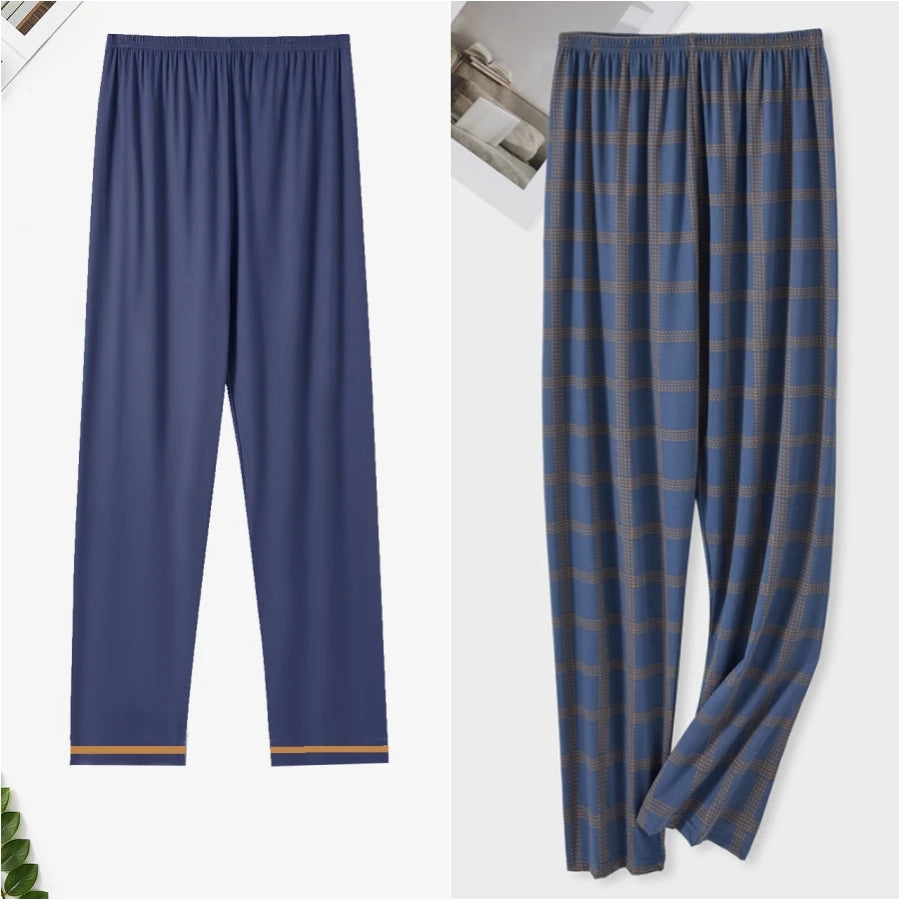 Men's Printed Long Pajama Pants with Pack Options