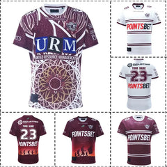 2023 Manly Sea Eagles Home / Away Shirt Mens Rugby Jersey Size:S-5XL （Print Custom Name Number）Top Quality Free Delivery