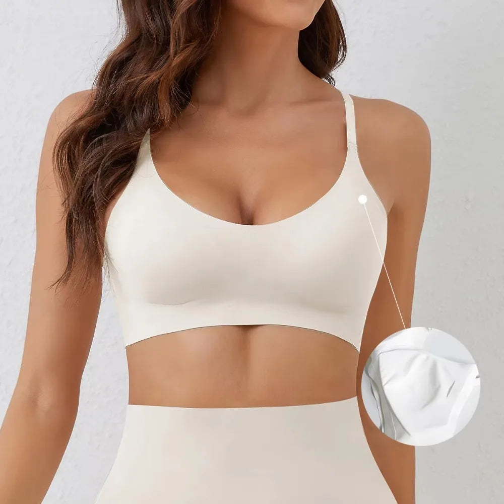 Women's Thin Strap V Neck Everyday Bra