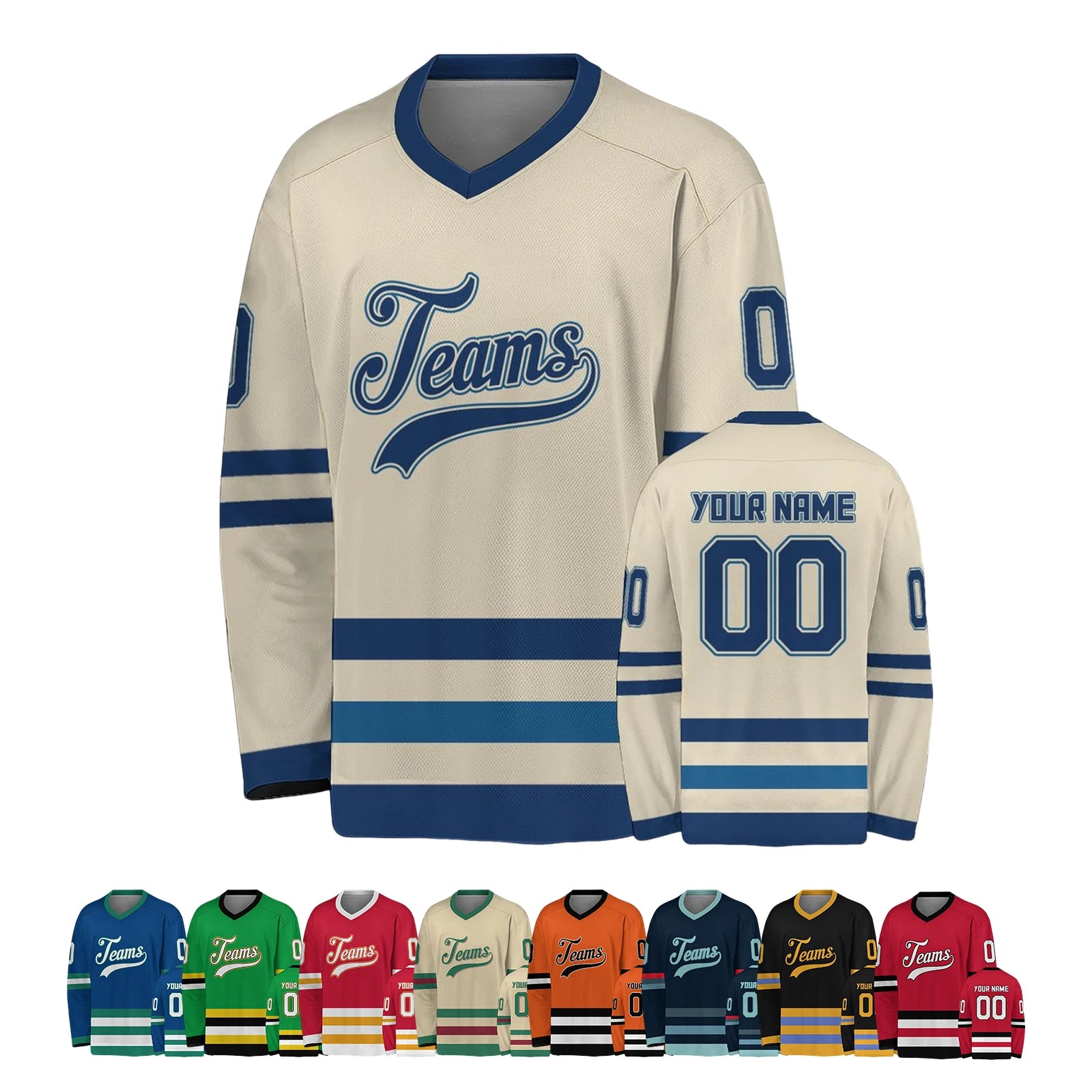 Striped Number Design Long Sleeve Jersey For Sports Outfits