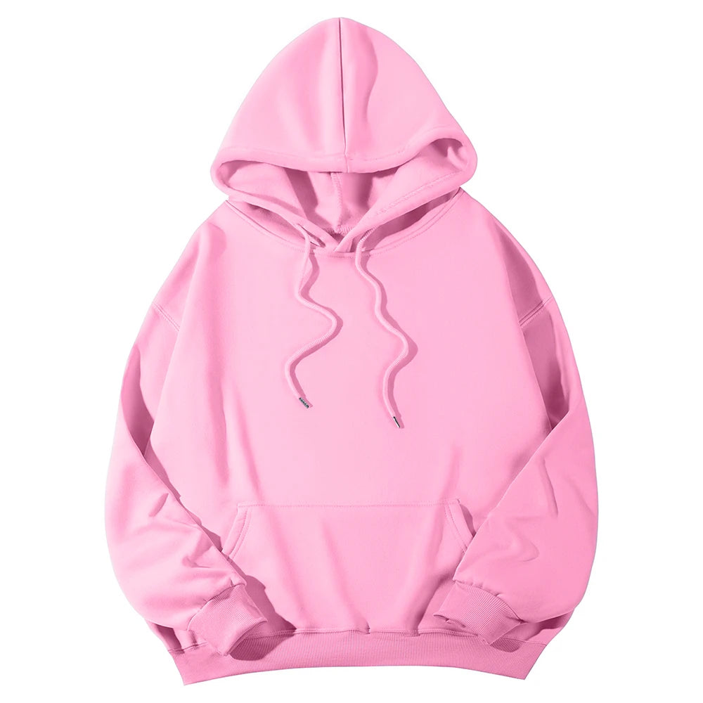 Long Sleeve Casual Hooded Sweatshirt with Relaxed Streetwear Styling