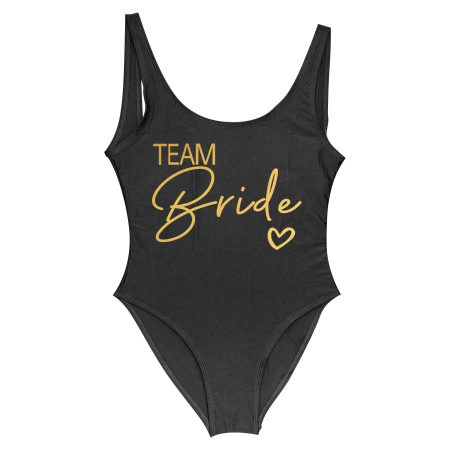 Team Bride One-Piece Swimsuit